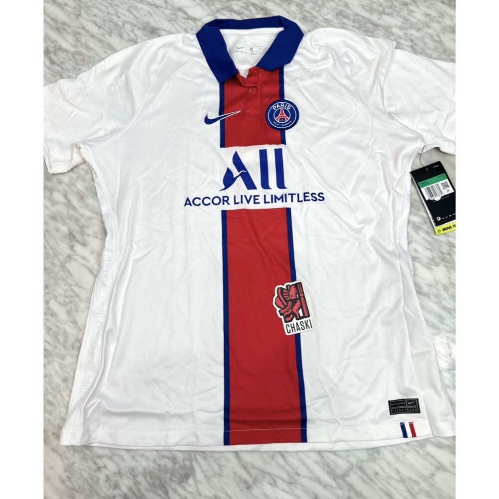 Nike Paris Saint-Germain 2020/21 Away White Soccer Jersey CD4406 101 Women's XL